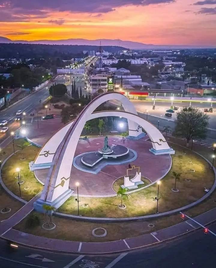 Arcos de Tehuacán al atardecer
